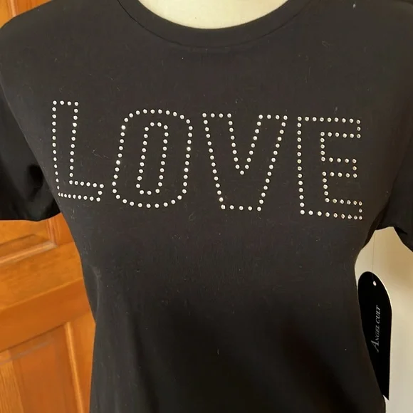 Love Studded Tee NWT - Picture 3 of 3